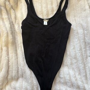 Bozzolo Sleek Black Bodysuit